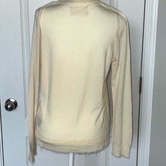 Zadig & Voltaire Women’s Distressed Miss Camo Skull Strass Sweater Size Medium - Picture 11 of 15